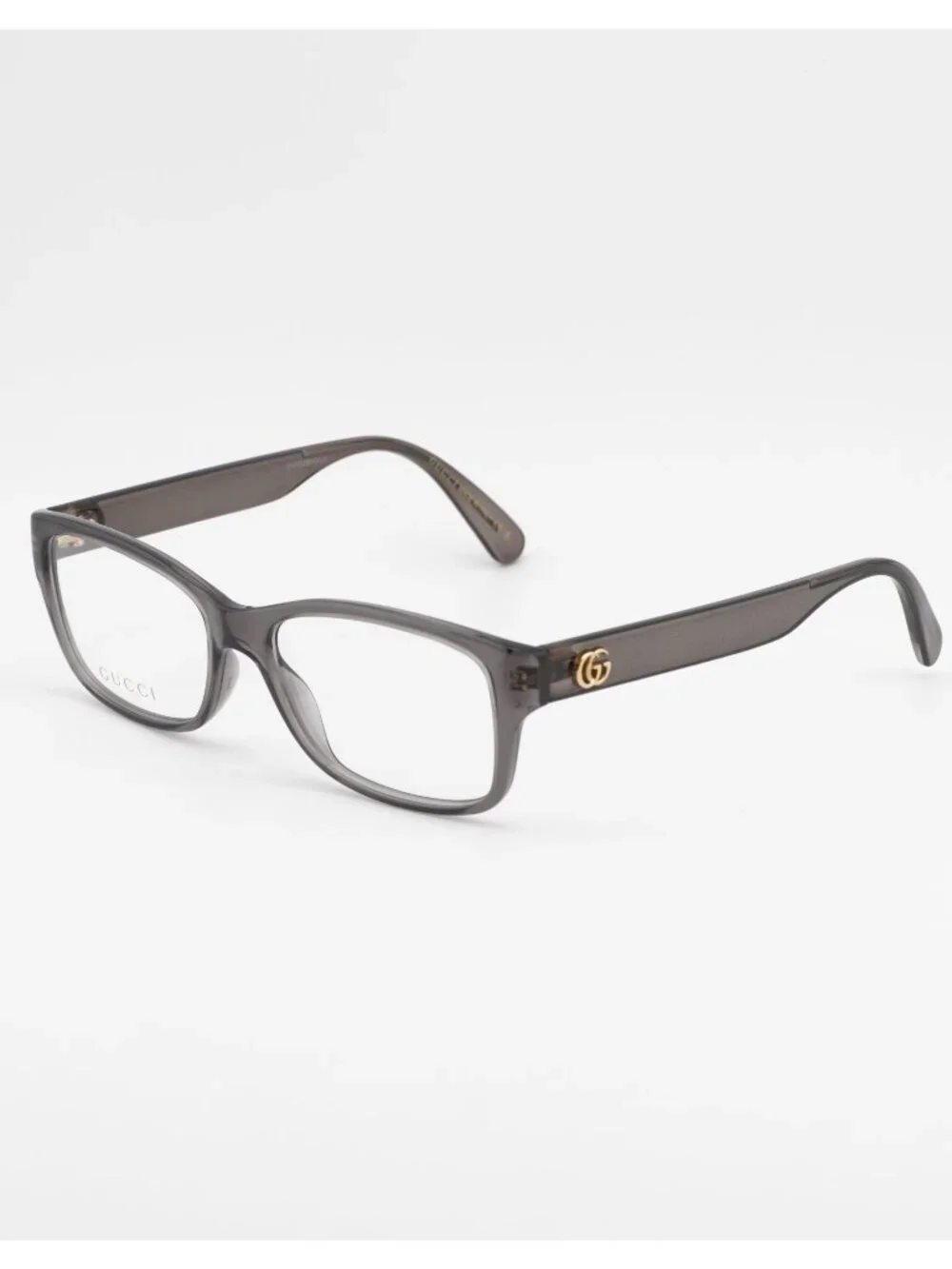 Gucci GG0716O 003 Eyeglasses Grey 53mm Rectangle Frame